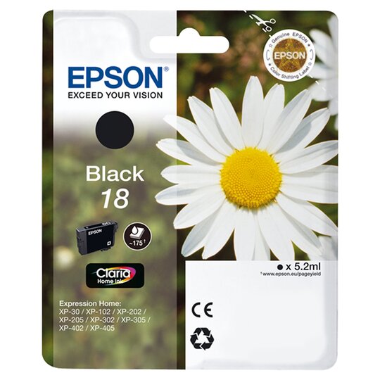Epson Daisy T1801 Black Printer Ink - 8715946517926