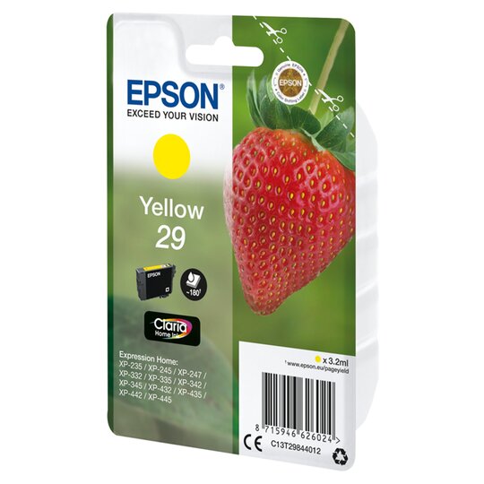 Epson 29 Yellow Strawberry Printer Ink - 8715946626024