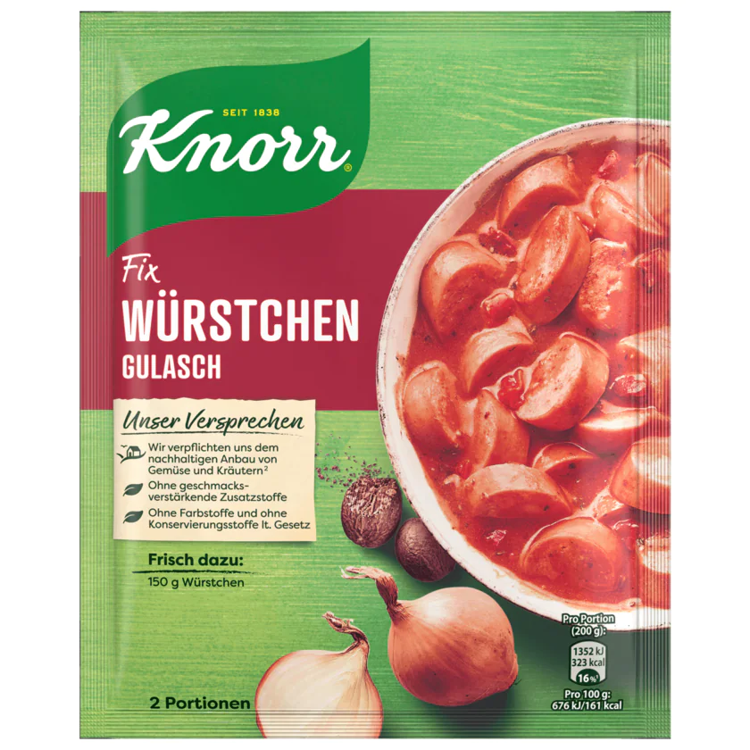 Knorr Fix Würstchen Gulasch 29g - 8717163861813