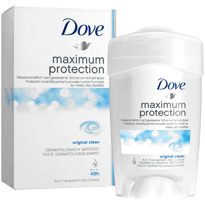 Dove Deocreme Maximum Protection 45ml - 8717644566237