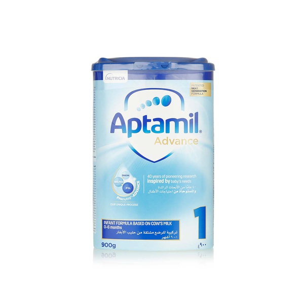 Aptamil advance 1 next generation infant milk formula 0-6 months 900g - Waitrose UAE & Partners - 8718117609901