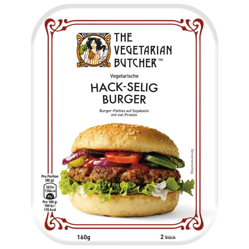 The Vegetarian Butcher Hack-selig Burger 160g - 8718692788121