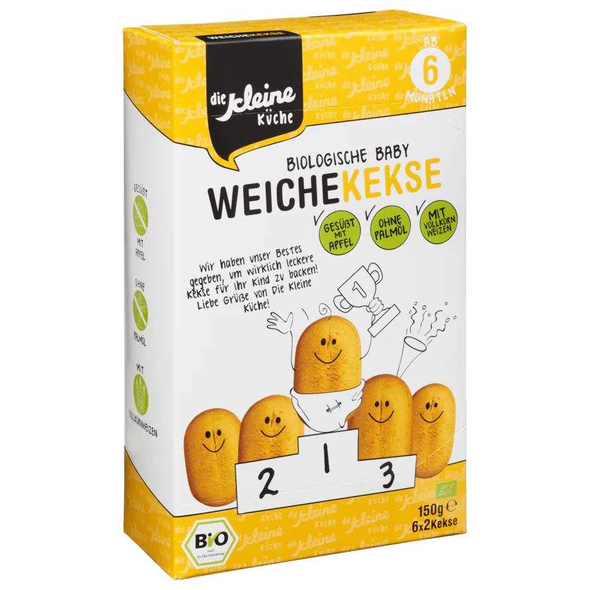 Die kleine Küche Bio Weiche Kekse 150g - 8718734492658