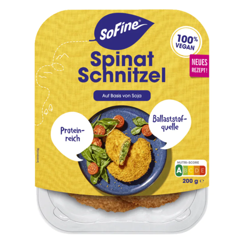 SoFine Spinat Schnitzel vegan 200g - 8718885891164