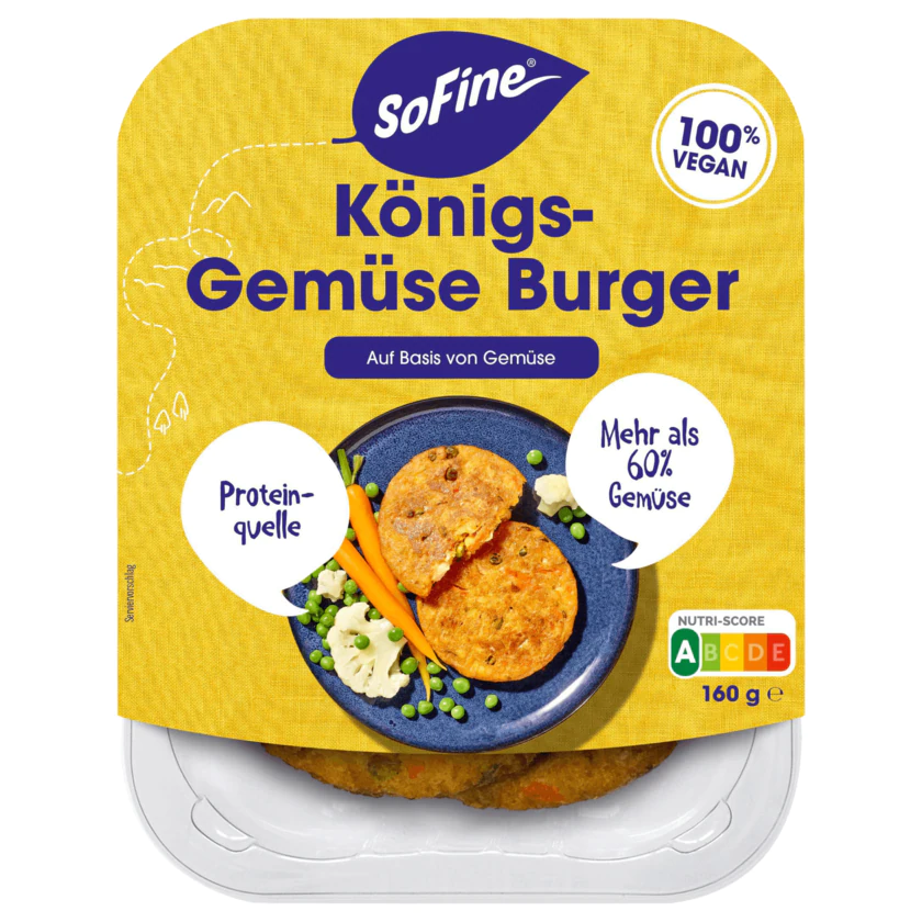 Sofine Königs-Gemüse Burger 160g - 8718885891751