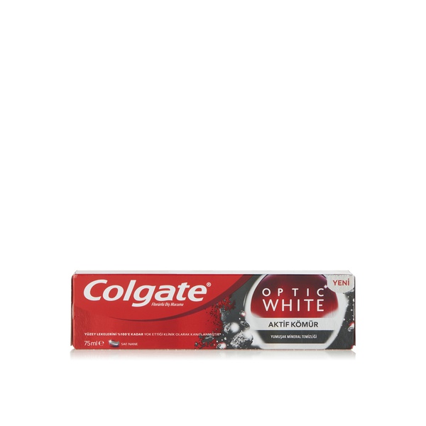 Colgate Optic White Charcoal toothpaste 75ml - Waitrose UAE & Partners - 8718951264618