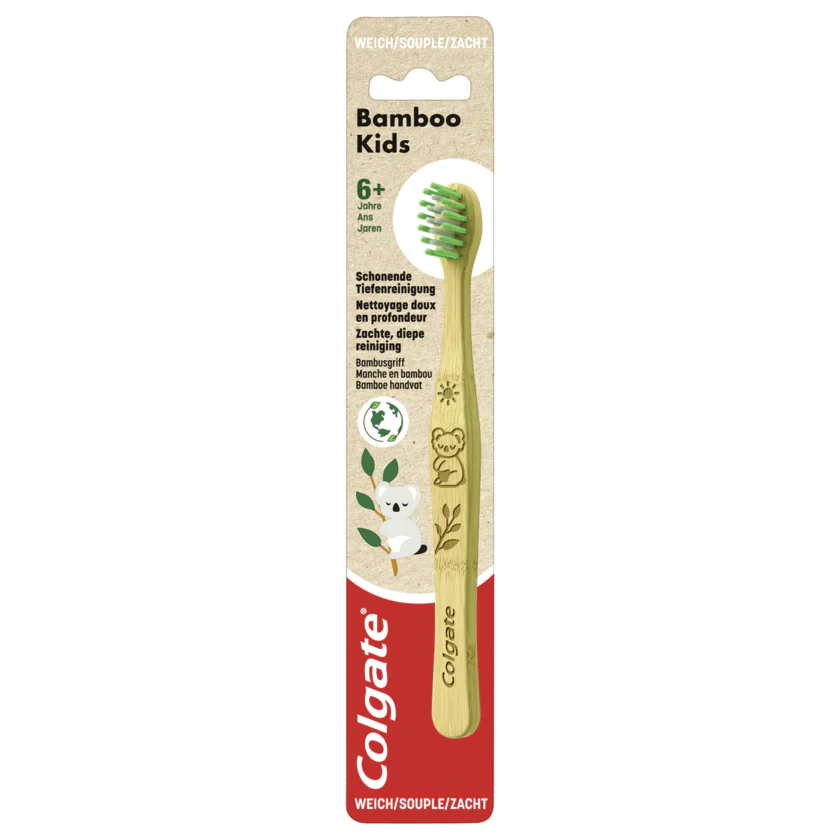 Colgate Zahnbürste Bamboo Kids 6+ Jahre 1 Stück - 8718951376588