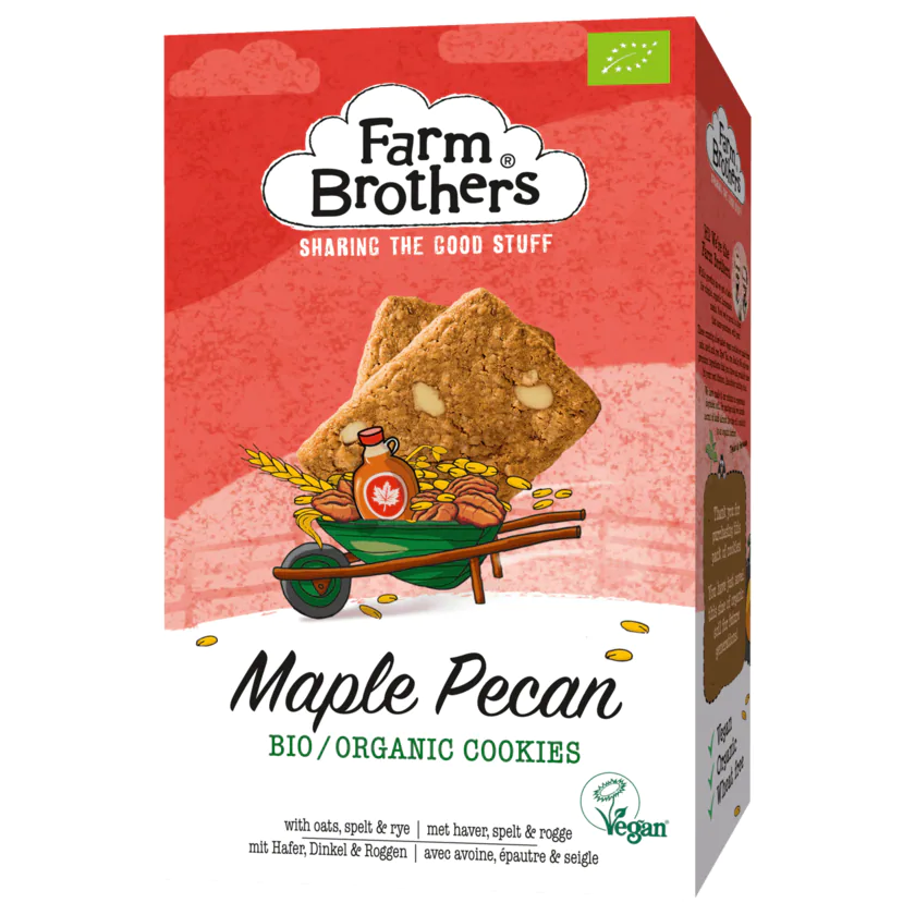 Farm Brothers Bio Maple Pecan Cookies 150g - 8719327062685