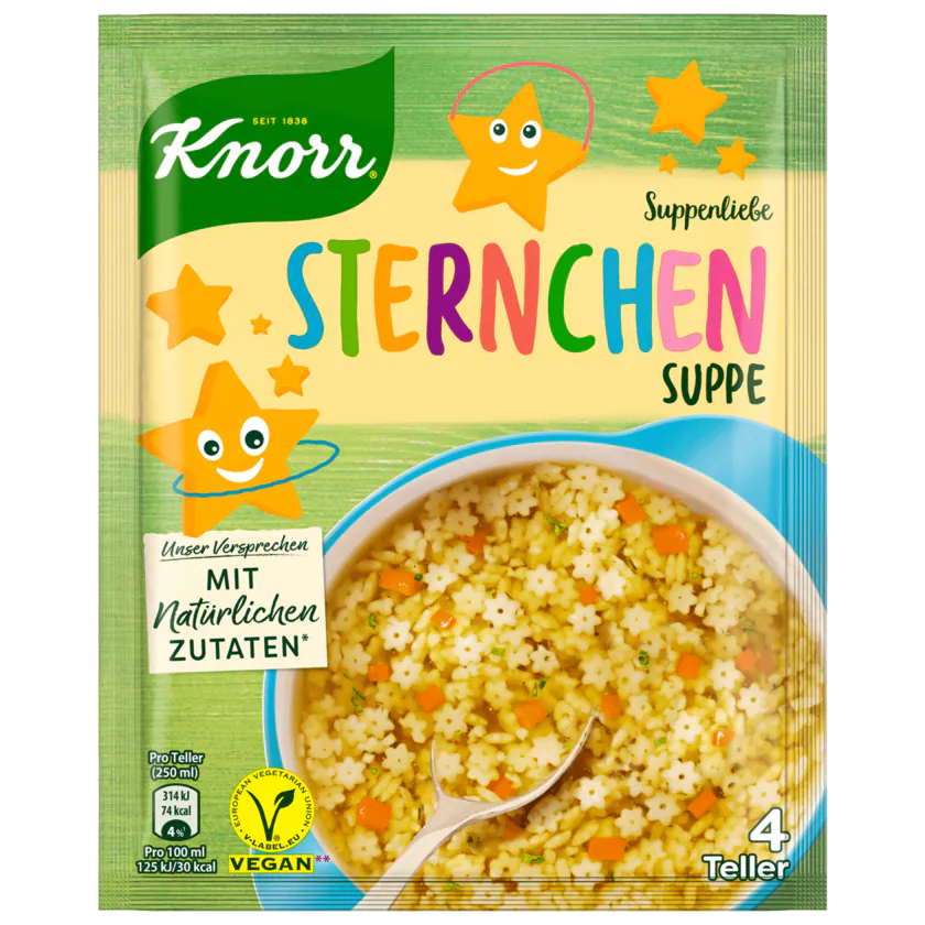 Knorr Suppenliebe Sternchen Suppe vegan 85g - 8720182229243