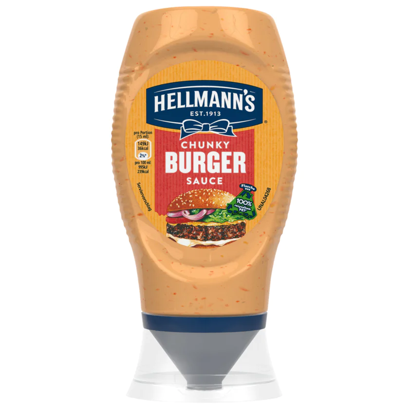 Hellmann's Chunky Burger Sauce 250ml - 8720182301710