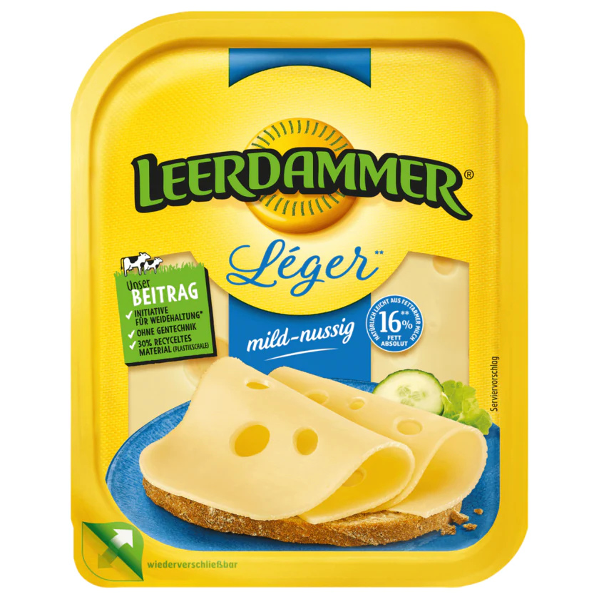 Leerdammer Scheiben Léger mild-nussig 160g - 8721800402550