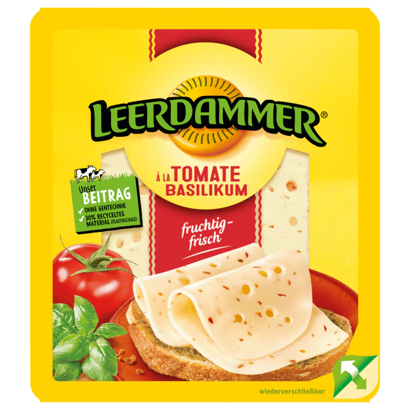 Leerdammer à la Tomate Basilikum 140g - 8721800402932