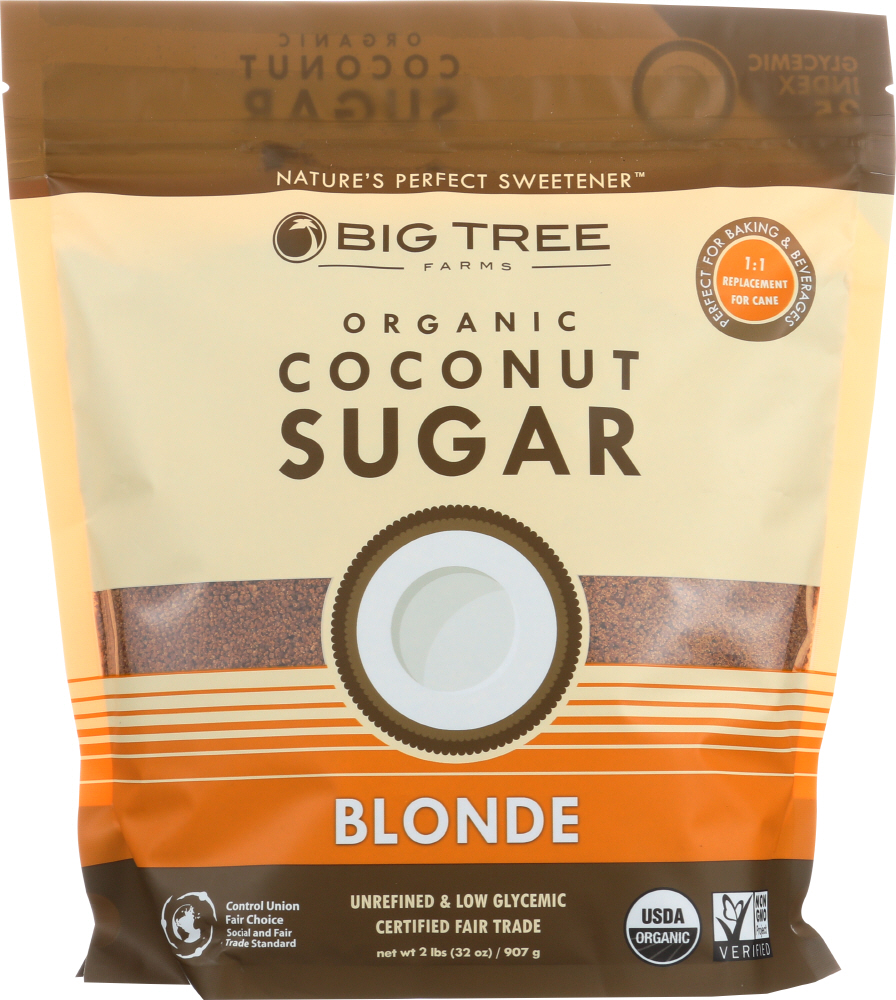 BIG TREE FARMS: Organic Coconut Sugar Blonde, 32 oz - 0873204107246