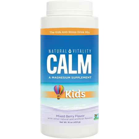 Natural Vitality CALM Kids The Kids Calm-Focus Drink Mix Berry 16oz - 875534002451