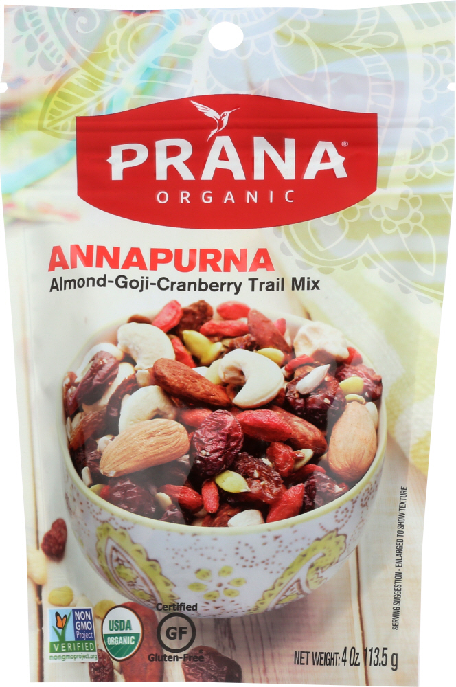 Prana Organic, Almond-Goji-Cranberry Trail Mix - 877693008114