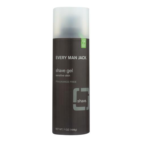 EVERY MAN JACK: Sensitive Skin Shave Gel Fragrance Free, 7 oz - 0878639000421