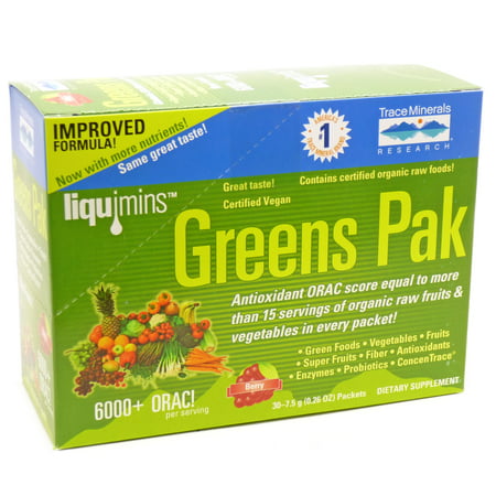 Greens Pack Berry By Trace Minerals Research - 30 Packets - 878941001703