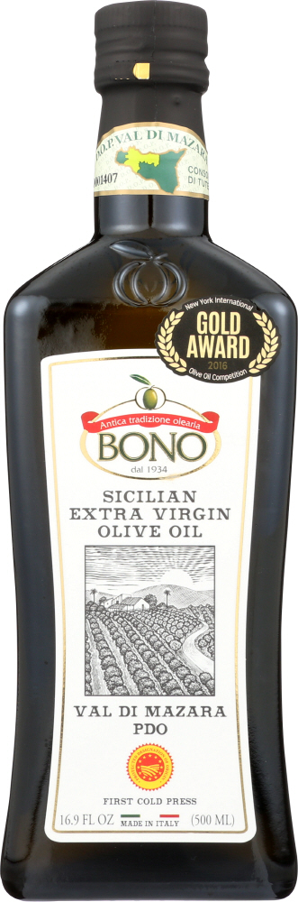 BONO: Sicilian Extra Virgin Olive Oil, 0.5 lt - 0879026000154