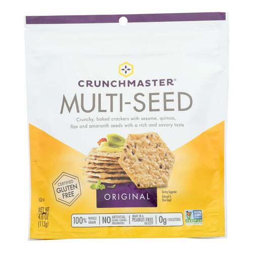 Original Multi-Seed Crackers With Sesame, Quinoa, Flax And Amaranth Seeds With A Rich And Savory Taste, Original - 879890001950