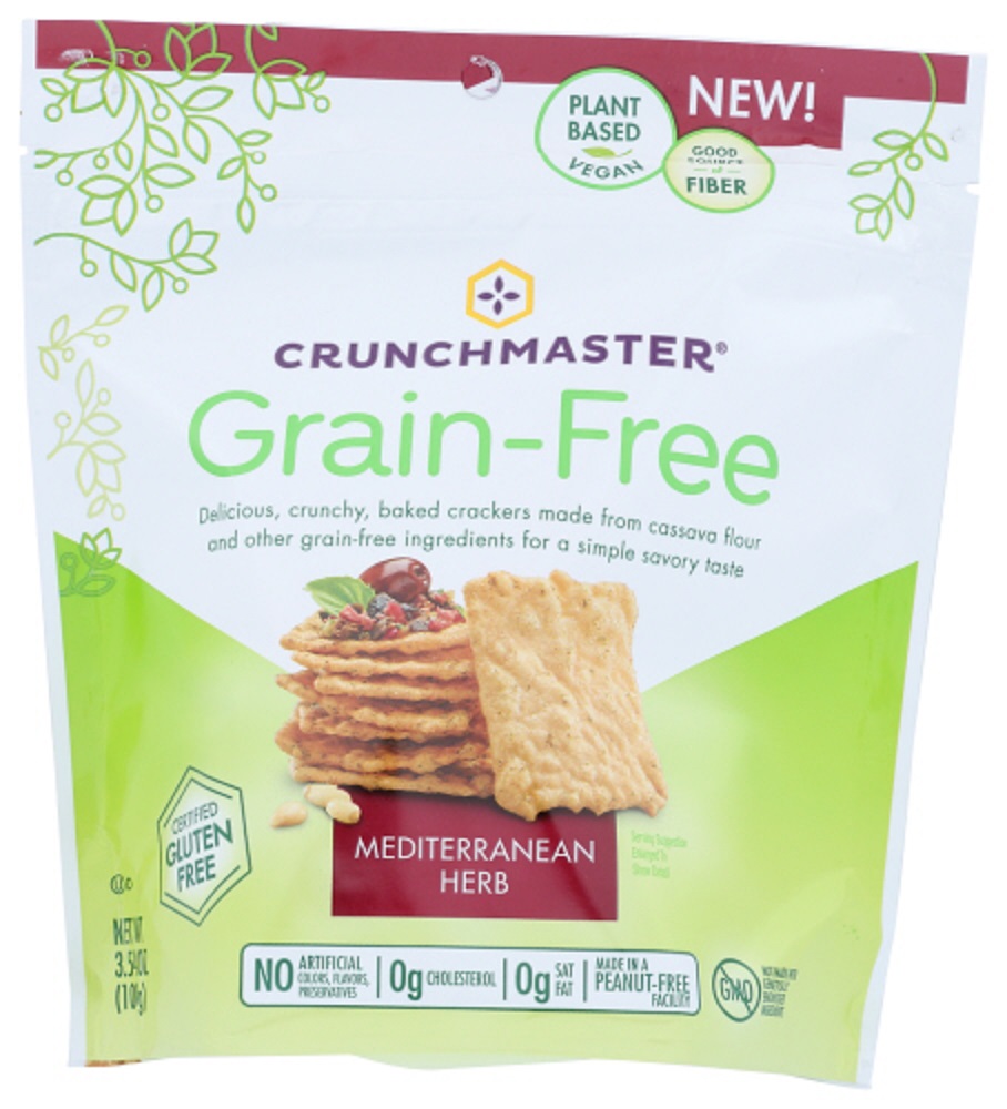 Mediterranean Herb Grain-Free Crackers Made From Cassava Flour, Mediterranean Herb - 879890002155