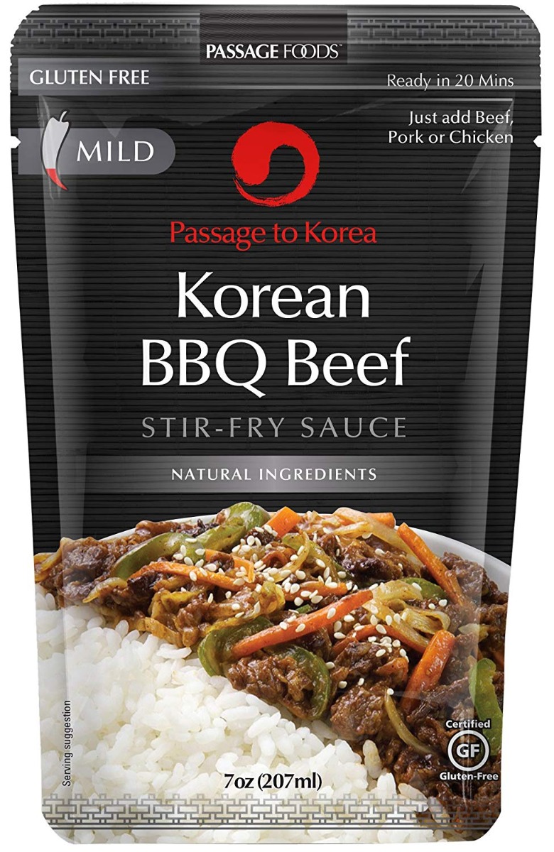 PASSAGE FOODS: Korea BBQ Beef Stir-Fry Sauce, 7 oz - 0879924002700