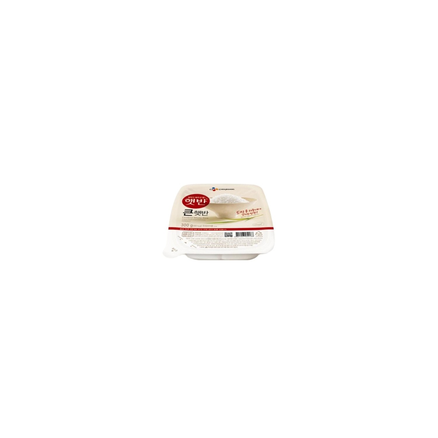 CheilJeDang Microwavable Cooked Rice 微波米飯 300g White Rice - 8801007054186