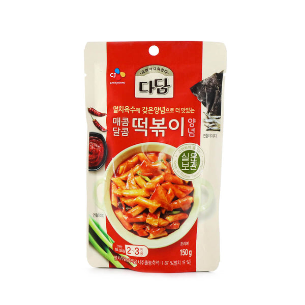 CheilJedang (CJ) Red Pepper Sauce for Tteobokki 150g Spicy Korean Sauce for Tteokbokki Rice Cakes - 8801007434681