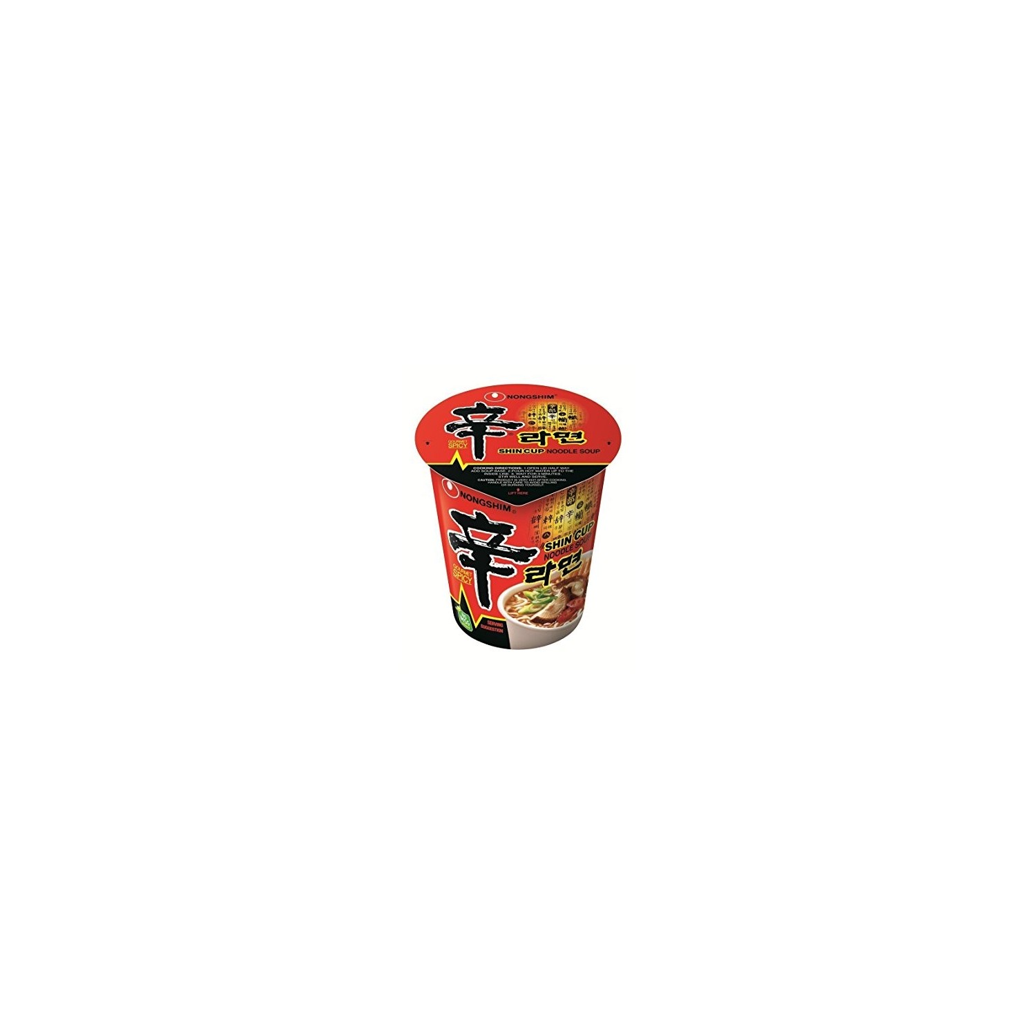 Nongshim Shin Cup Noodle Soup 68g Spicy Shin Cup Noodles - 8801043031011
