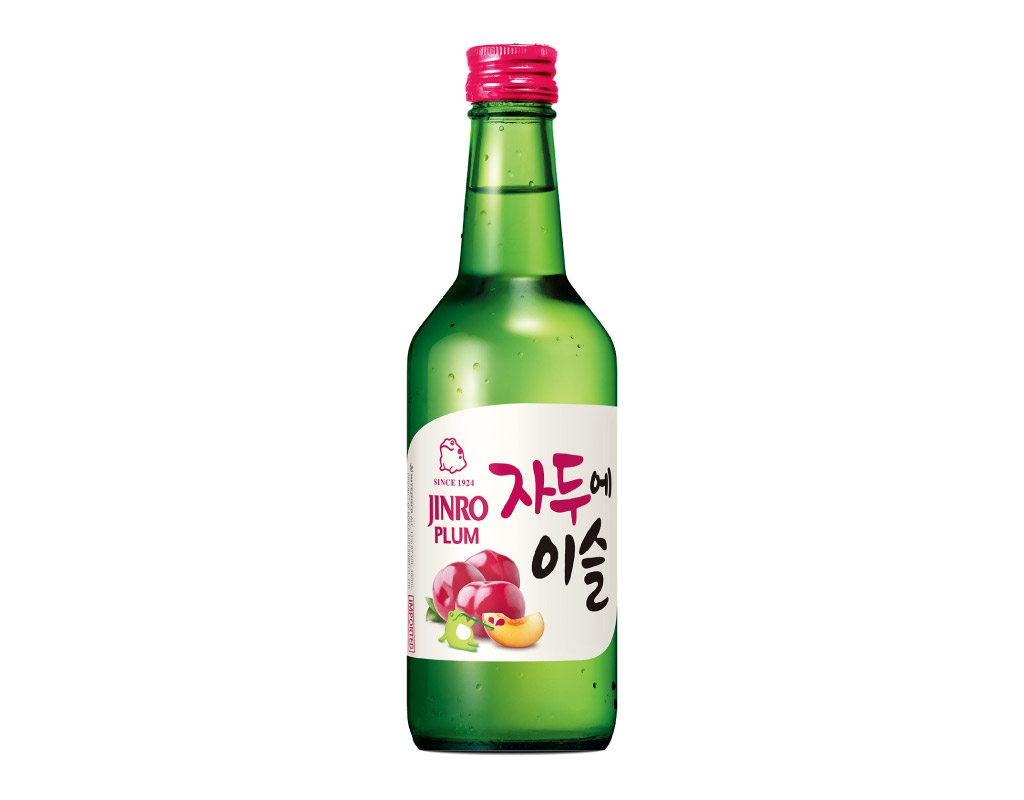 Jinro Plum Flavour Soju 13% Vol 真露 韩国烧酒 梅子味 350ml Cham Yi Sul Korean Soju Alcohol - 8801048178308