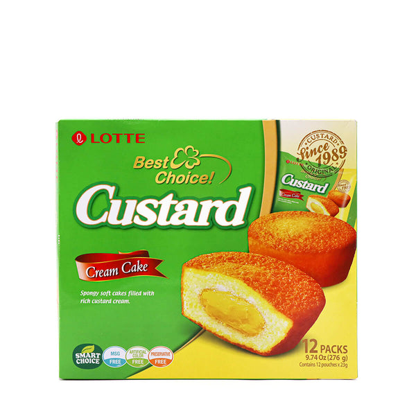 Lotte Custard Cake - Cream 276G - 8801062519378