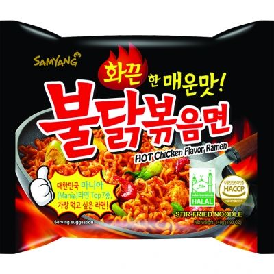 Samyang Buldok Hot Chicken Noodles 140g Stir Fried Spicy Ramen Noodle - 8801073110502