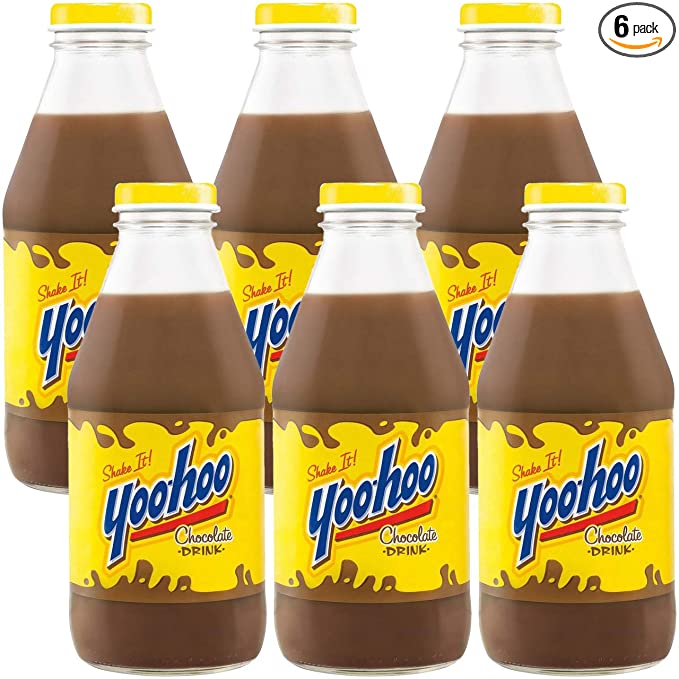 Yoohoo Chocolate Drink, Shake It, 15.5oz Glass Bottle (Pack of 6, Total of 93 Fl Oz) - 880629397329