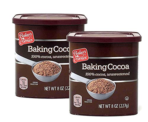 Baker's Corner All-Purpose 100% Baking Cocoa Powder, Unsweetened - 2 Count (8 oz. ea)  - 880669893003