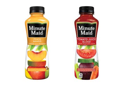 LUV BOX - Variety Minute Maid Juice Pack 12oz Plastic Bottle, 20ct.,Peach Mango,Tomato Juice Blend. - 880816147010