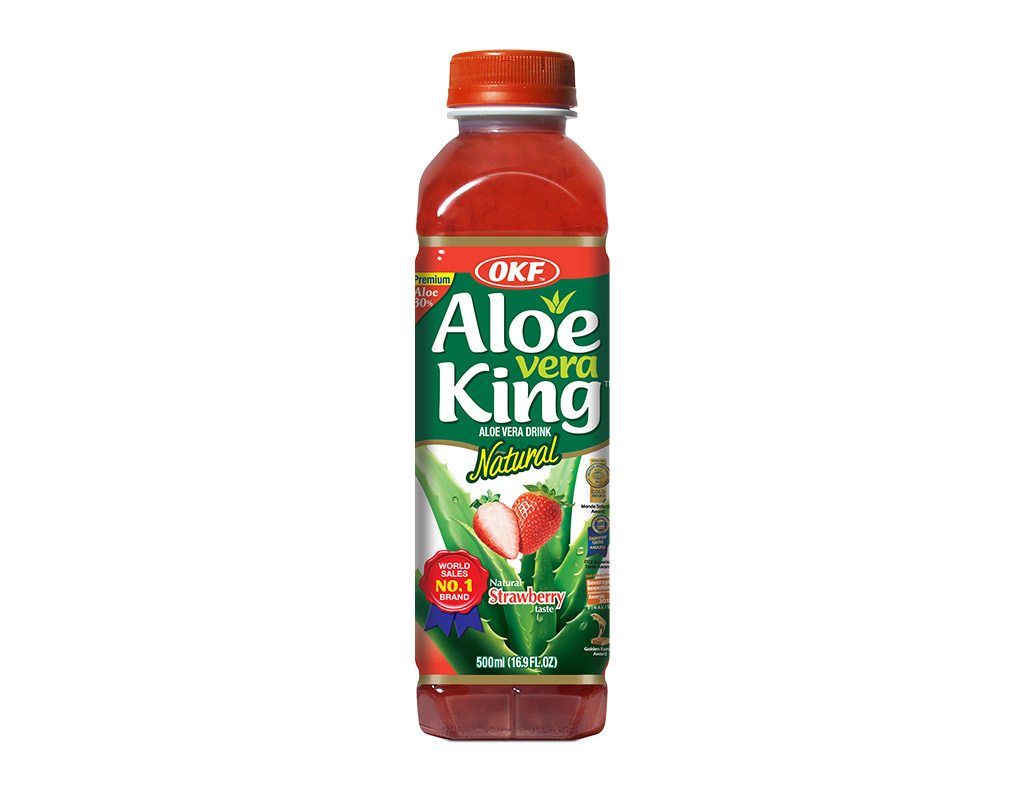 Aloe Vera King Aloe Vera Drink Natural Strawberry Taste - 8809041425917
