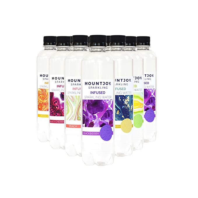  Mountjoy Sparkling | Fast-Acting Hemp-Infused Sparkling Water | Mixed Flavors | Powered by Nanotonic for Satisfaction and Effect | 0 Cal | 0 Sugars | 0 Carbs | Convenient & Resealable | 16 oz 12 Pack  - 881321015443