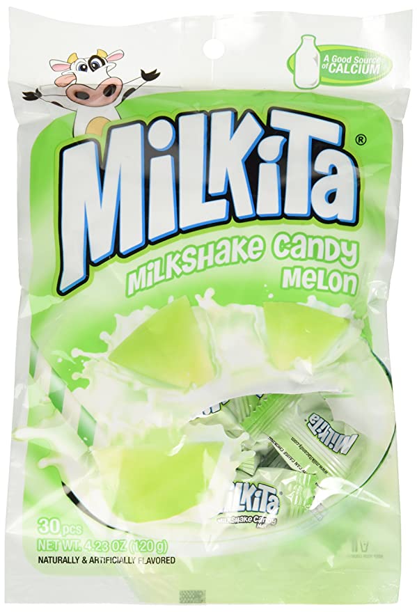 Unican - Milkita Melon Milk Candy Net Wt. 4.23 Oz - 882095222679