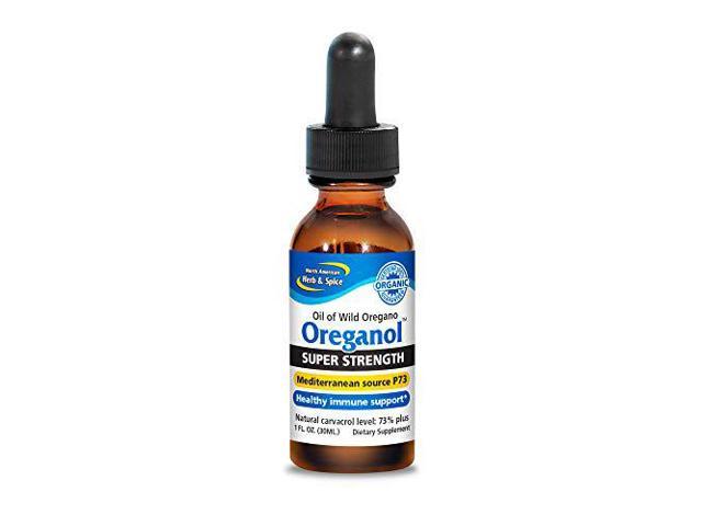 North American Herb & Spice Super Strength Oreganol P73 - 1 fl. oz. - Immune Support - Wild Mediterranean Oregano Oil - Non-GMO, Certified Organic. - 882811000000