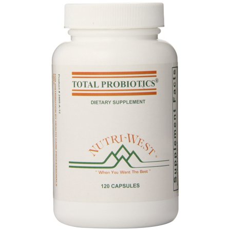 nutri-west Total Probiotics 120 Capsules 2.4 Ounce - 882814030639