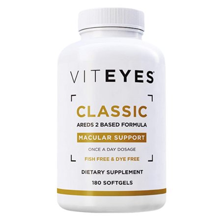 Viteyes Classic AREDS 2 Macular Health Formula Softgels Eye Health Vitamin for Vision Protection 180 Capsules Classic Softgel 180 Count (Pack of 1) - 882966001570