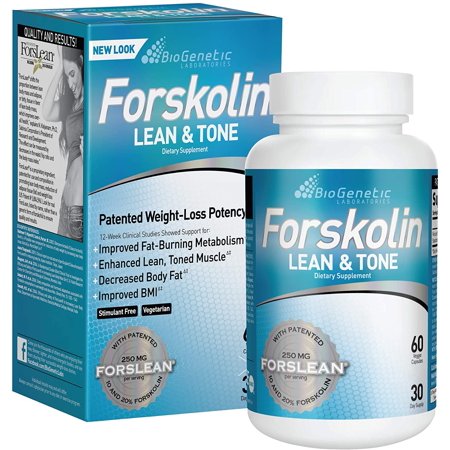 BioGenetic Labs Forskolin Lean & Tone - Weight Loss Pills - Body Toning Formula Fat Burner and Maintenance of Muscle Mass For Men and Women Appetite Suppressant - 60 Capsules - Vegetarian - 883488005152