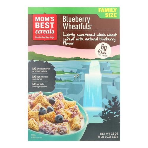 MOM’S BEST: Cereal Bluepom Wheat Fuls, 22 oz - 0883978072503