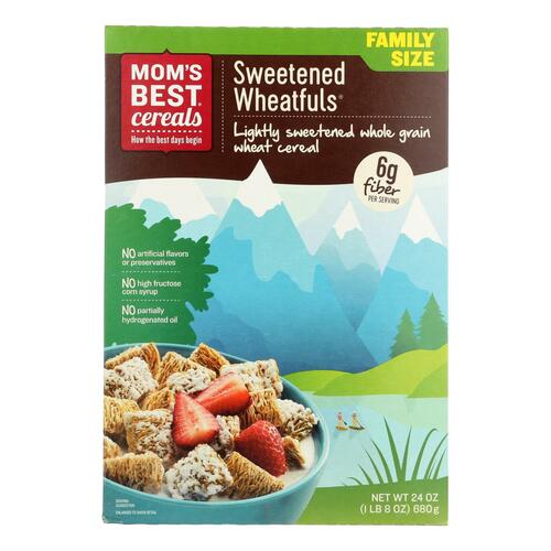 Mom's Best Naturals Wheat-fuls - Sweetened - Case Of 12 - 24 Oz. - 0883978079755