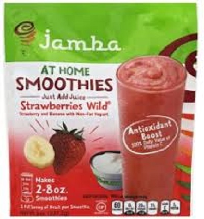 JAMBA JUICE: At Home Smoothies Strawberries Wild, 8 oz - 0884038850987