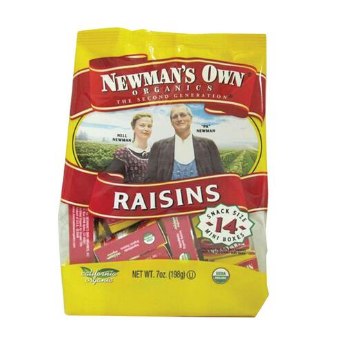 NEWMANS OWN ORGANIC: Raisins Organic Mini, 0.5 oz - 0884284040101