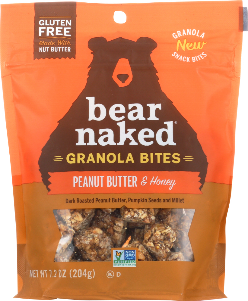BEAR NAKED: Granola Bites Peanut Butter & Honey 7.2 Oz - 0884623101968