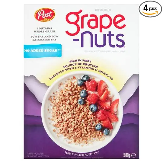 Post Grape-Nuts Cereal, 24-Ounce Boxes (Pack of 4) - 884912105219
