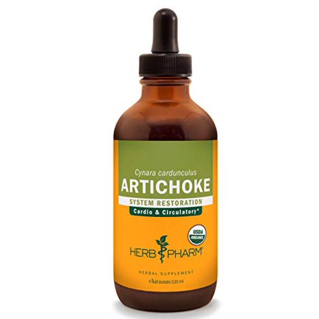 Herb Pharm Certified Organic Artichoke Liquid Extract for Cardiovascular and Circulatory Support - 4 Ounce - 884945454971