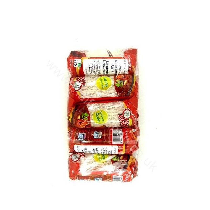 Pine Brand Mung Bean Vermicelli 5x80g ต้นสน วุ้นเส้น Glass Noodle Miến Cellophane Noodles - bean