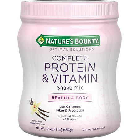 Nature's Bounty Optimal Solutions Protein Shake Vanilla, 16 ounces - 885165394825